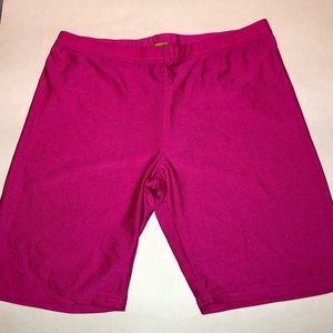 CCO SALE Hot Pink Biker Shorts